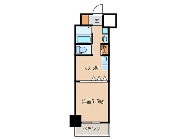 ヴィラコート戸畑元宮の物件間取画像